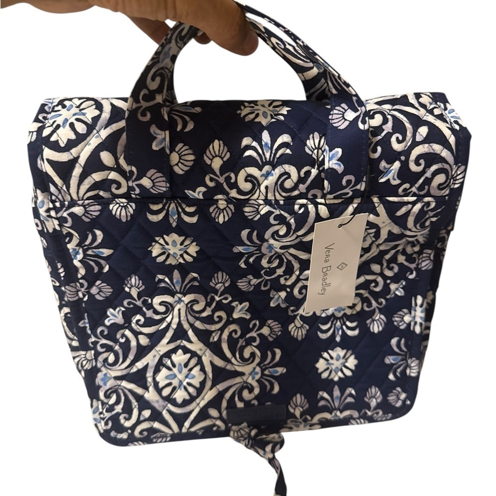 Vera Bradley Navy and White Floral Accent. Brand new with the box
